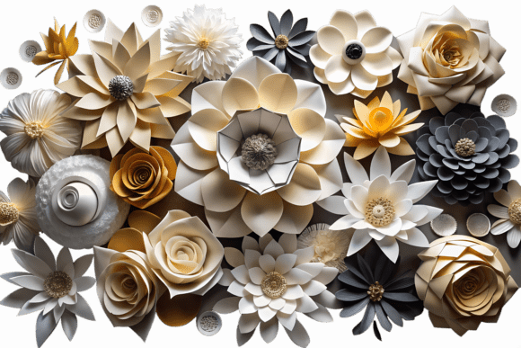 Elegant Paper Flowers Assortment PNG: A Designer's Guide to Floral Graphics