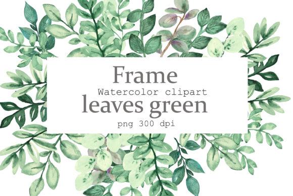 Elevate Your Designs with the Wreath Eucalyptus Watercolor Frame
