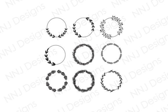 Embrace Natural Elegance: The Circle Leaf Frame SVG