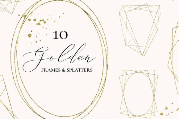 Golden Geometric Frames for Modern Design