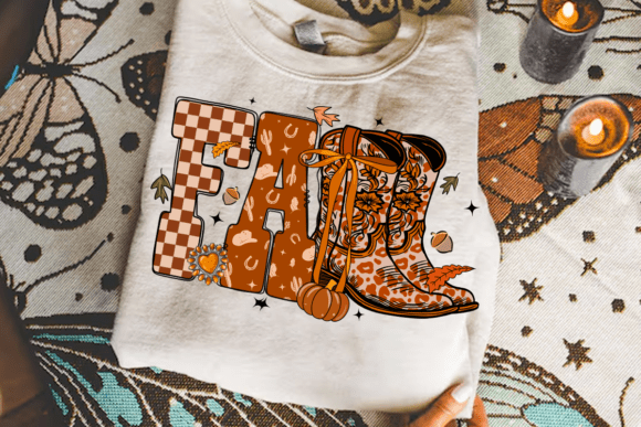 Preppy Fall Boots Western PNG: Cozy Fall Design Elements