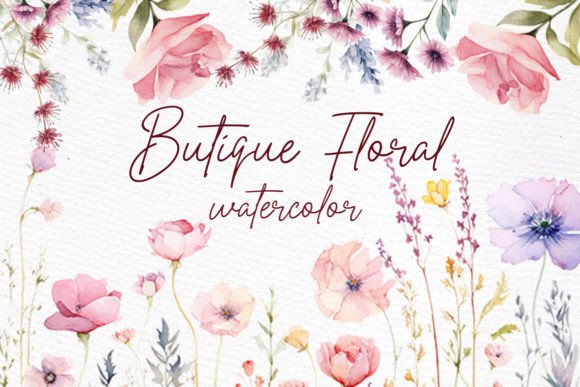 Spring Flowers Clipart Wild Flowers PNG: Fresh Design Assets