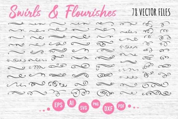 Swirls and Flourishes Clipart: Elevate Your Designs