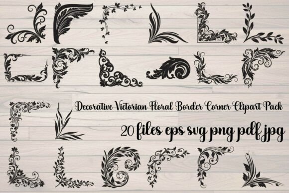 Timeless Elegance: The Decorative Victorian Floral Border