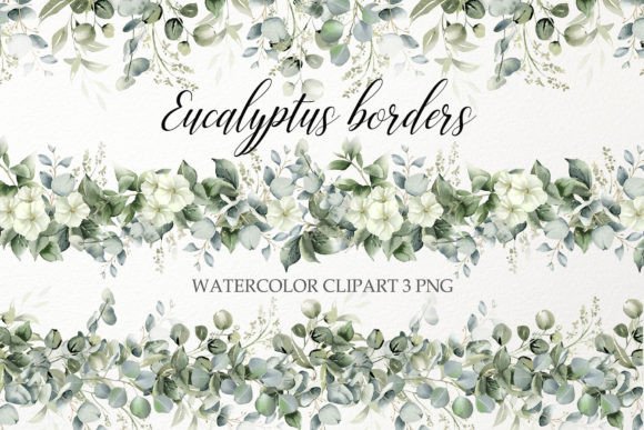 Watercolor Eucalyptus Leaves Border Clipart: A Designer's Guide